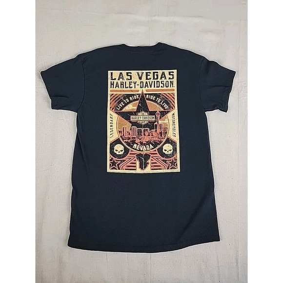 Harley davidson Other - Harley Davidson T Shirt Mens M Nevada Live To Ride Black Biker Motorcycle 2 Side